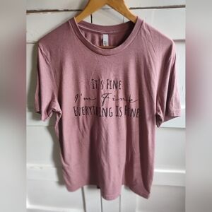 Bella Canvas Women's Graphic Short Sleeve T-shirt | Dusty Pink Mauve | Large